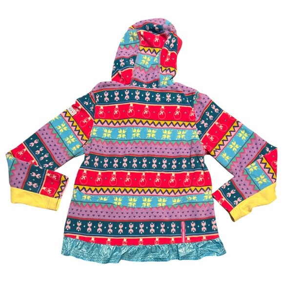 Obermeyer Alya Retro Ski Jacket Loud Geometric Fleece Lined Winter Coat XL - Picture 7 of 7